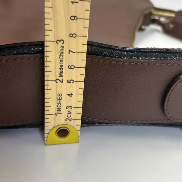 Kate Spade New‎ York Leather Hobo Shoulder Bag Purse Brown Gold Tone Hardware - Image 12