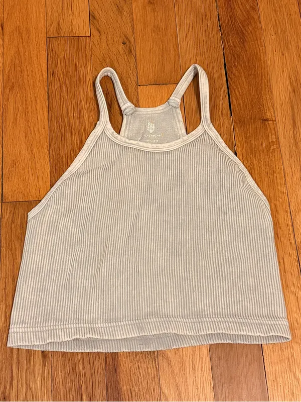 FP Movement by Free People Happiness Runs‎ Tank Top Stone Eagle Grey size XS/S - Image 2