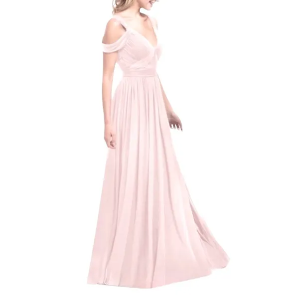Azazie Calla Bridesmaid Formal Dress in Pale Pink Size 2 - Image 13