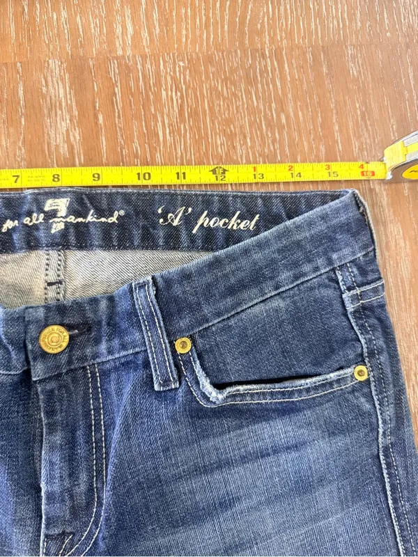 7 For All Mankind Women’s Dark Blue Bootcut Jeans - Image 8