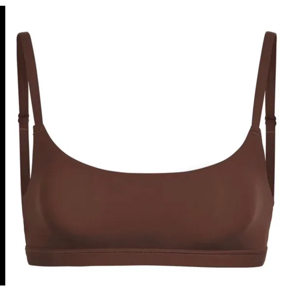 SKIMS Scoop Bralette Brown Size XXS - Image 2