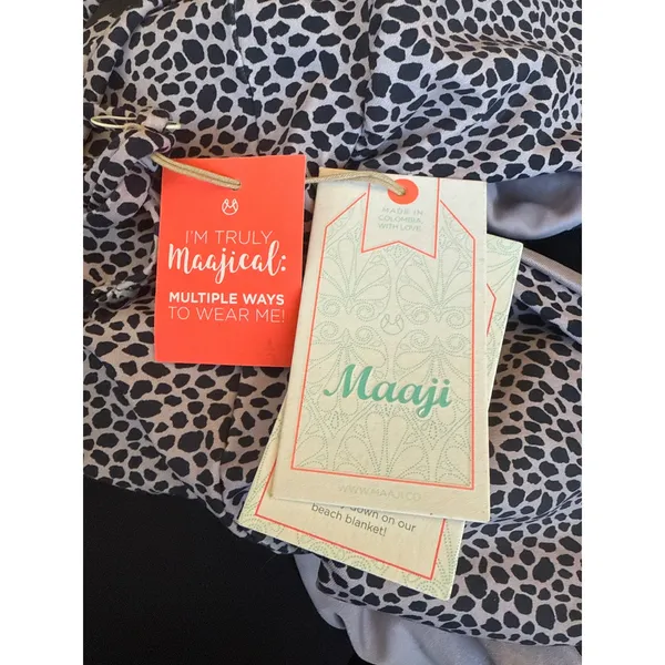 NWT MAAJI X Anthropologie CHEETAH SAFARI WRAP One Piece‎ Swimsuit Sz Medium $154 - Image 6