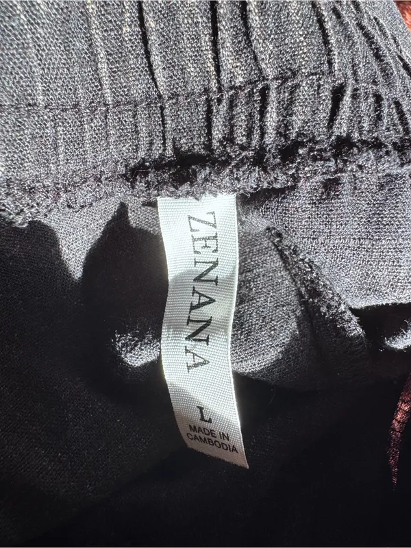 Zenana Outfitters Black Wide-Leg Lounge Pants - Image 3