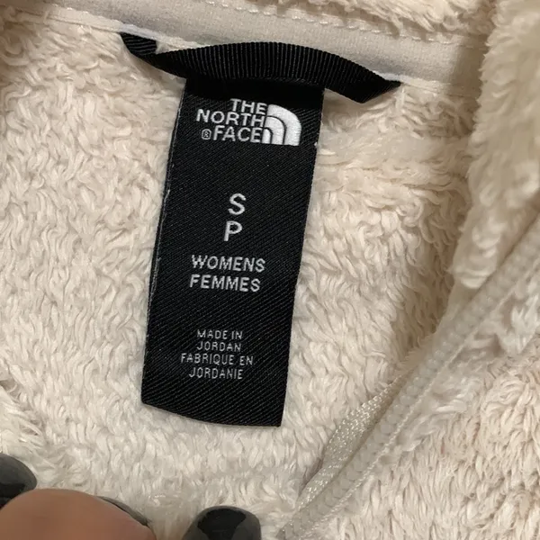 The North Face women’s fleece fur zip jacket size SMALL - Image 3