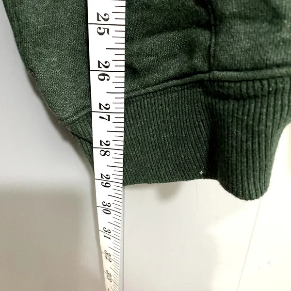 NEW Aerie Green Fleece Sherpa Soft Cozy Full Zip Loungewear Boho Hoodie M - Image 3