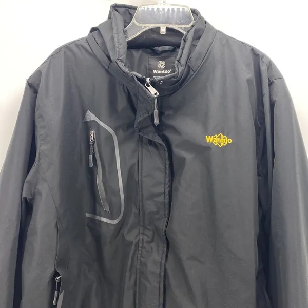 Wantdo black fleece lined ski jacket snowboard water wind resistant size XXL - Image 5