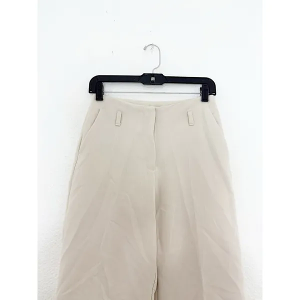 Zara Oyster Cuffed Wide Leg Trousers Size XS Minimalist Chic Relaxed 1478/234 - Image 5