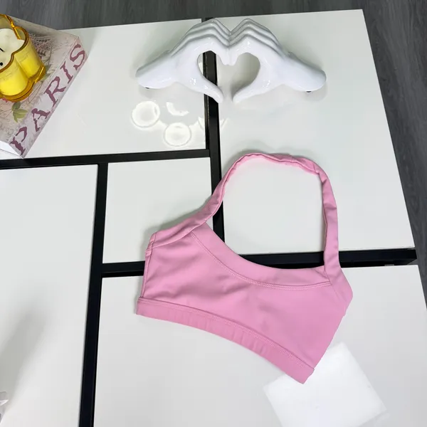 WILO The Label Pink Ribbed Halter Crop Top / Sports Bra - Size XS 🌸✨ - Image 3
