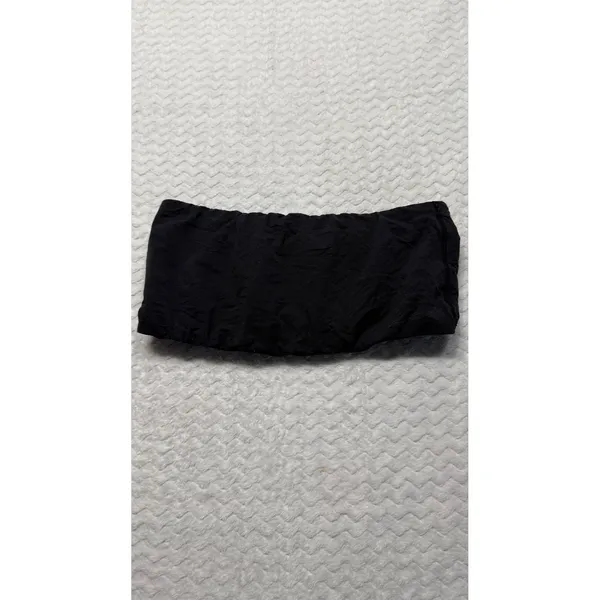 Skims Black Strapless Tube Top Bandeau Minimalist Stretch Size large - Image 2