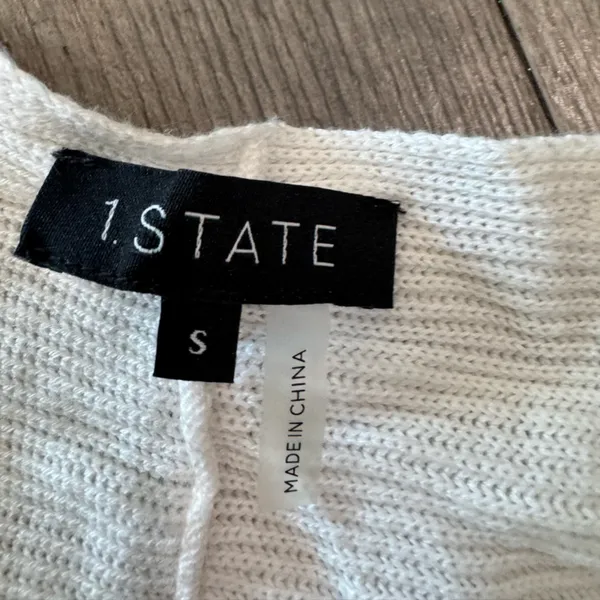 1. State Cream V-Neck Sweater - Image 5