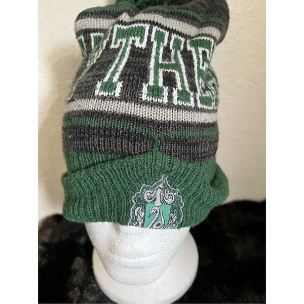 Harry Potter One Size Green/Black Slytherin Beanie Hat - Image 2