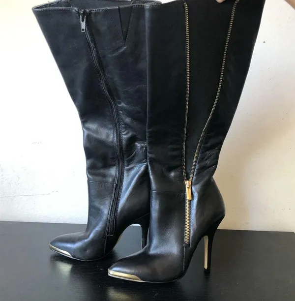 Saks Fifth Avenue New Leather Boots - Image 14