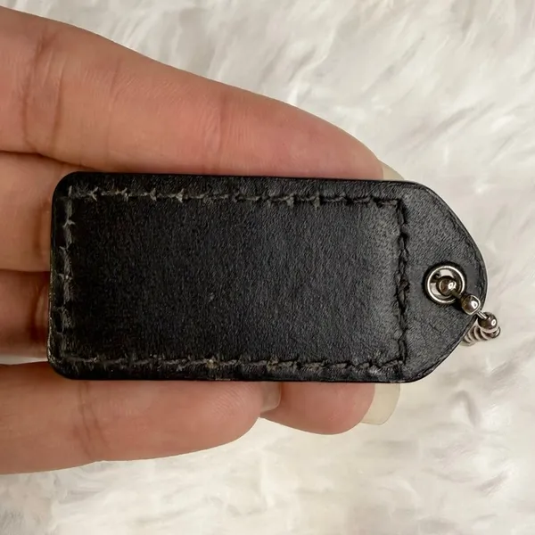 1.5" y2k COACH Fob Bag Charm Hang tag Hangtag - Image 2