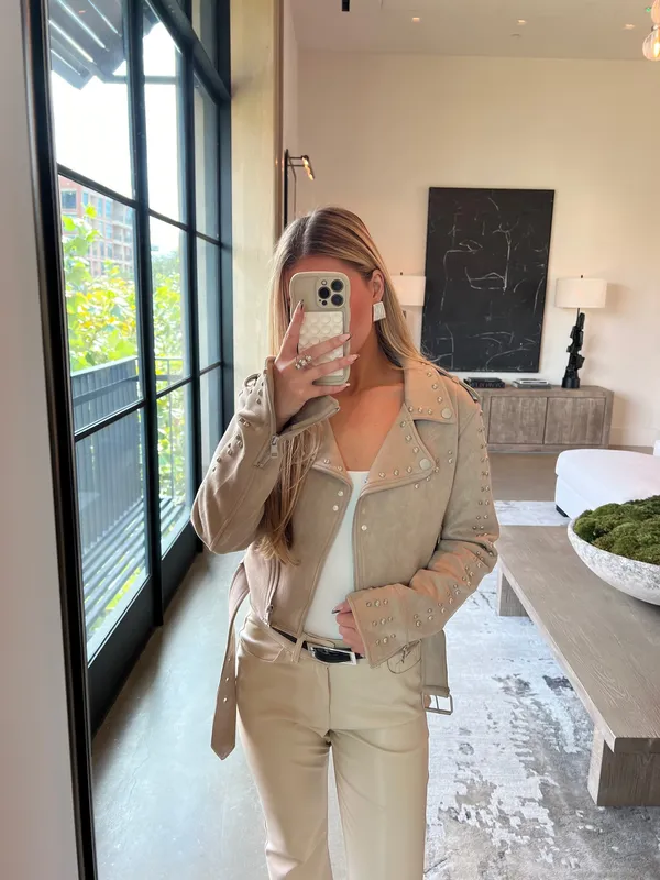 Tobi Studded Suede Jacket - Image 4