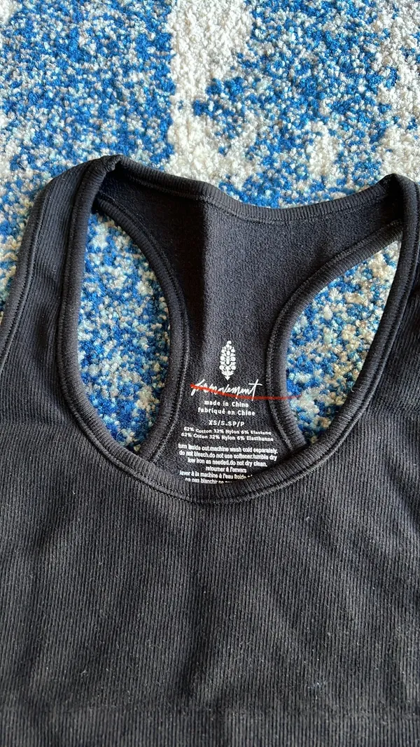 X FP Movement Rich Soul Rib Bra in Black S/XS - Image 4