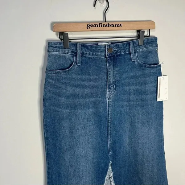 NWT Show Me your Mumu Reba Denim Maxi Skirt size 27 - Image 16