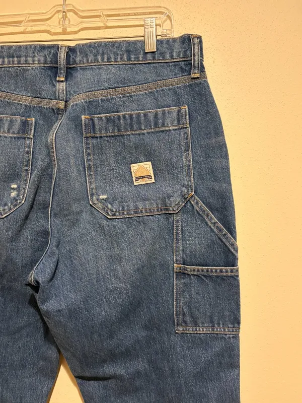 Gap Work Force High Rise Carpenter Jeans Medium Indigo - Image 10