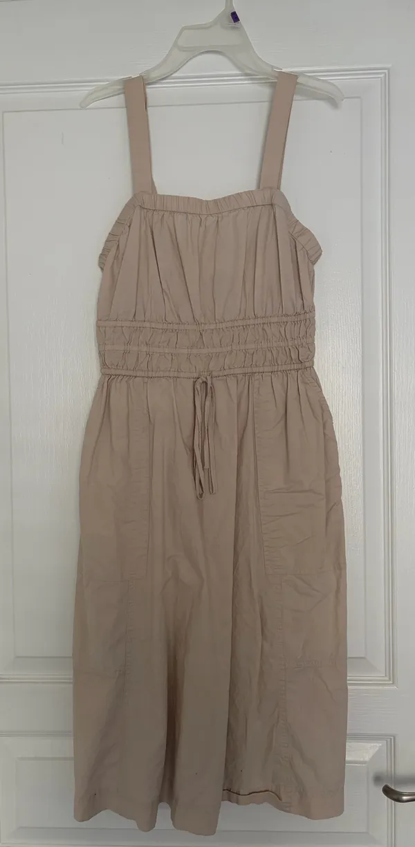 Universal Threads Beige Strapless Midi Dress - Image 2