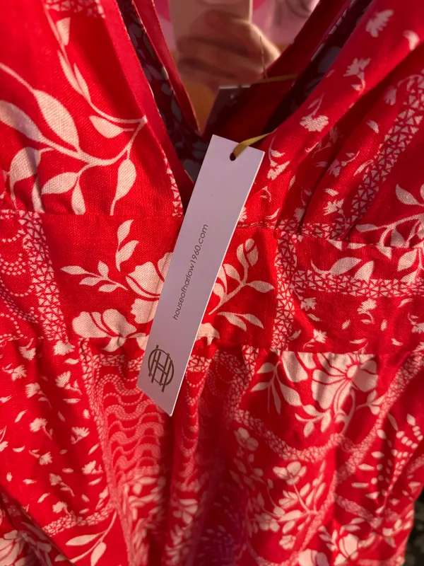 House Of Harley Red Paisley Dress - Image 3
