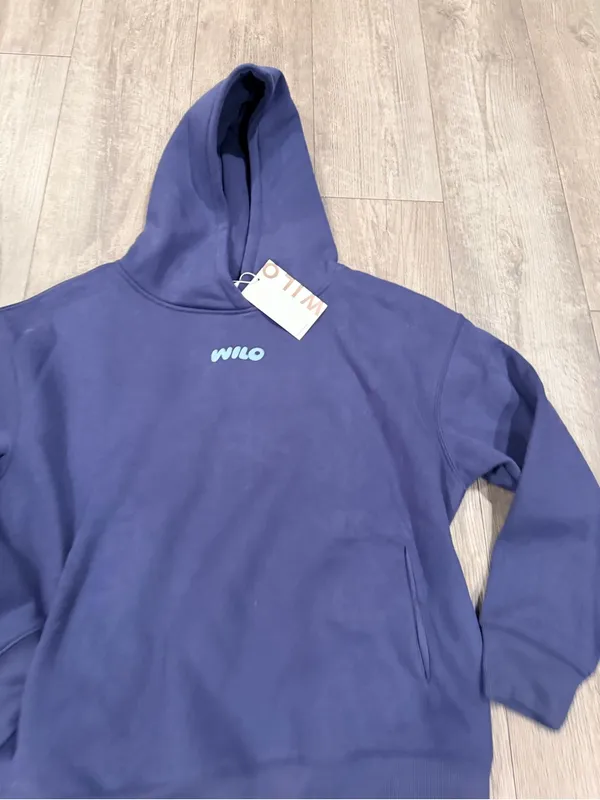 WILO Wellness Club Navy Hoodie with Light Blue Back Graphic - Image 10