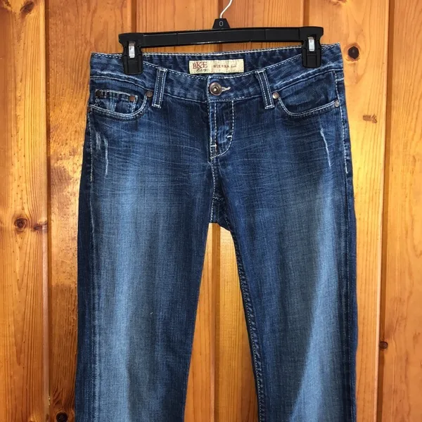BKE denim sierra boot cut jeans size 27x31 1/2 darker western jeans country - Image 3
