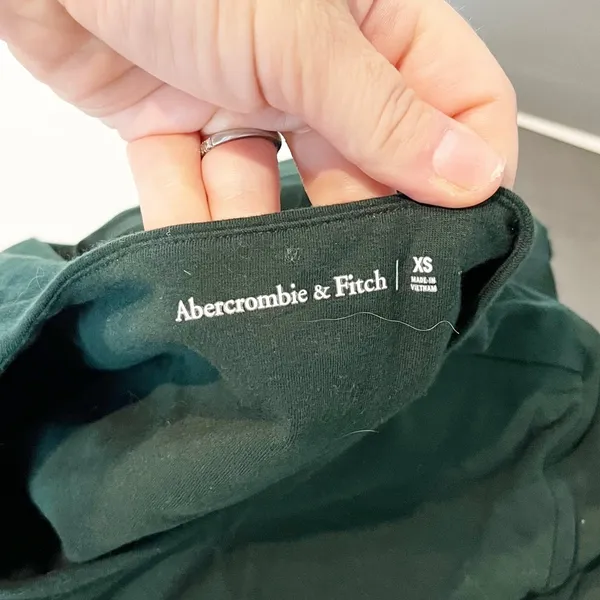 Abercrombie & Fitch Long Sleeve Bodysuit Dark Green XS - Image 3
