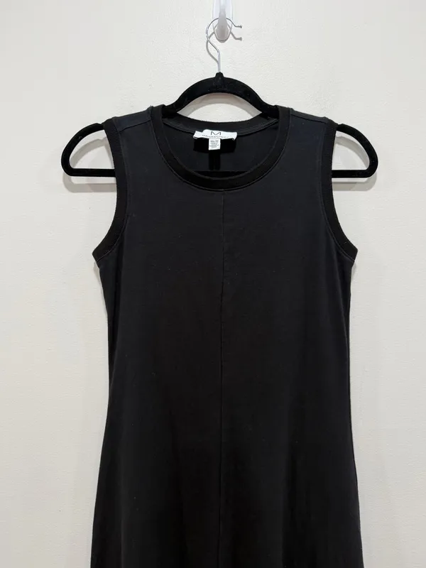 Magaschoni Black Sleeveless Dress Minimal A-Line Stretch Size XS - Image 3