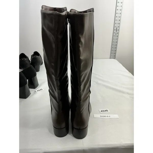 Womans Journee Collection Knee High Riding Boots 6.5 Brown Full Zip Heel NWOT - Image 5