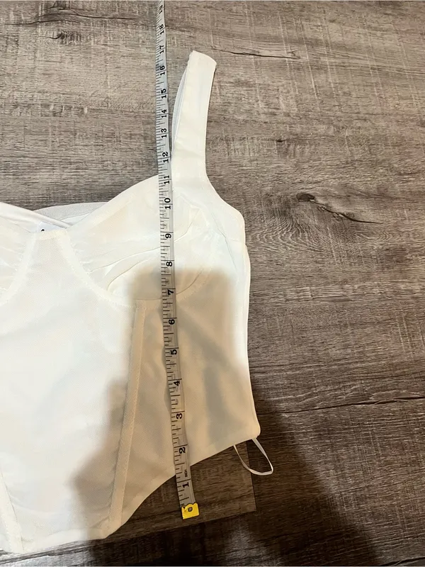 PRINCESS POLLY Low Impact Bruna Top - White - Image 6