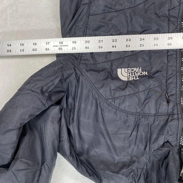 The North Face Jacket Womens Medium Navy/Gray Coat Ski Puffer Full Zip Primaloft - Image 2
