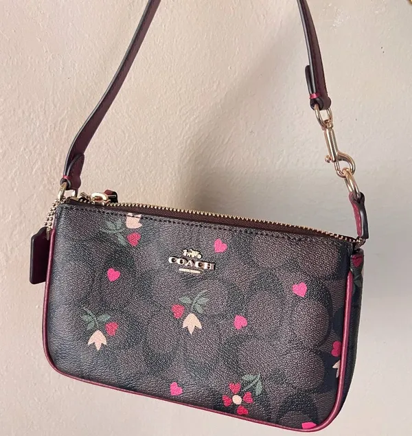 coach Nolita 19 In Signature Canvas With Heart Petal Print c7659 - Image 5