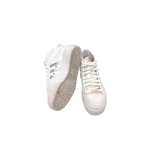 Adidas Shoes Nizza Platform Mid "White Iridescent" Sneaker Women's 6.5 - Image 3