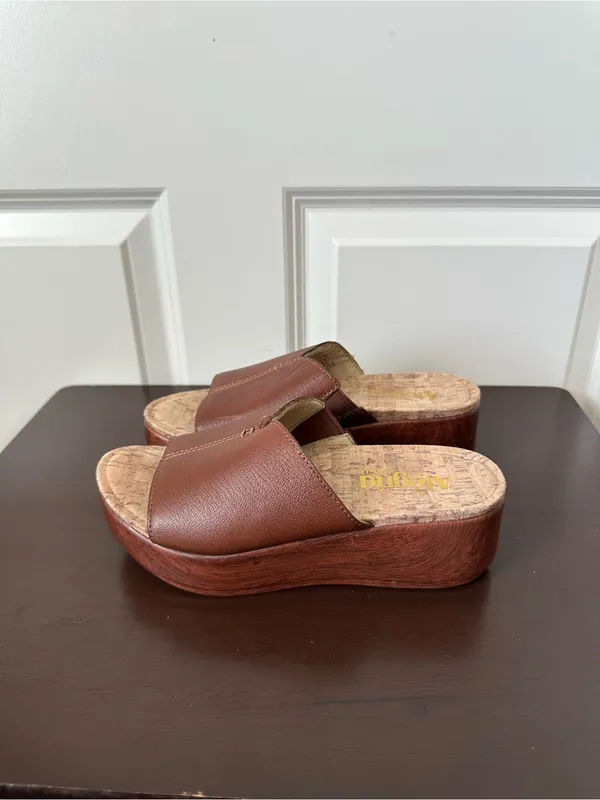 Algeria Women’s Triniti Platform Wedge Slide Sandal Size 36 5.5 - Image 3