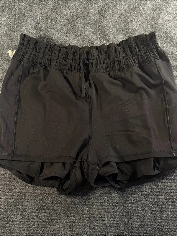 Offline by Aerie Womens XXL Black High Rise Running Shorts Athletic Lined - Image 5