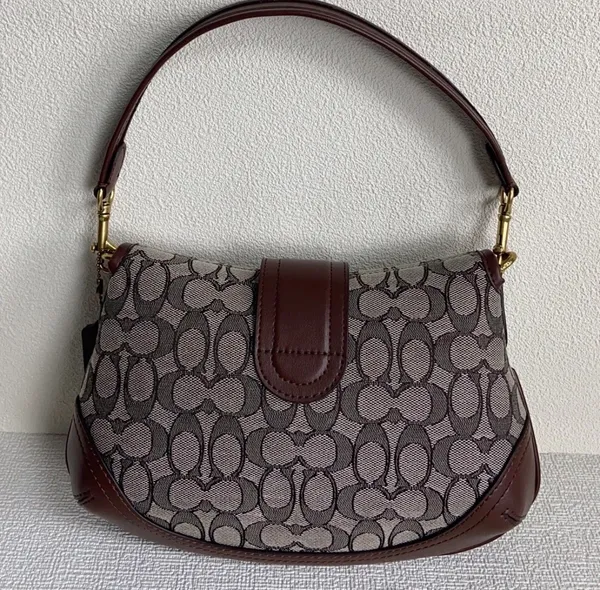 Coach Brown Soho Shoulder Bag Signature Jacquard - Image 13