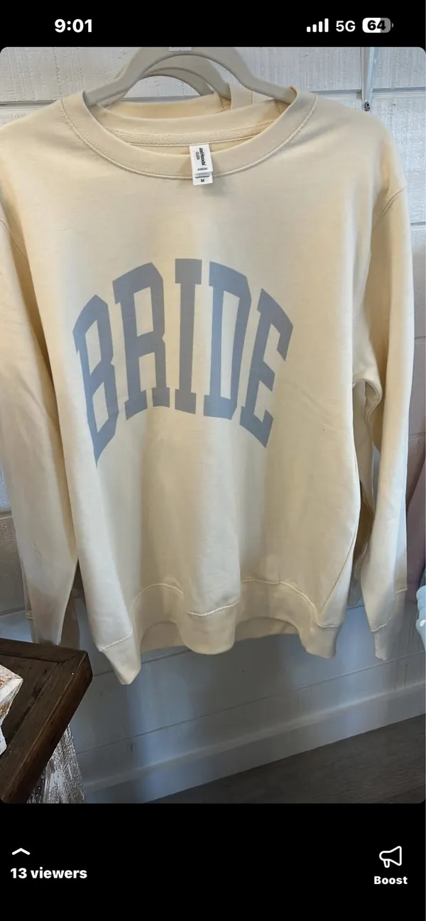 Bride sweatshirt Tan Size undefined - Image 3