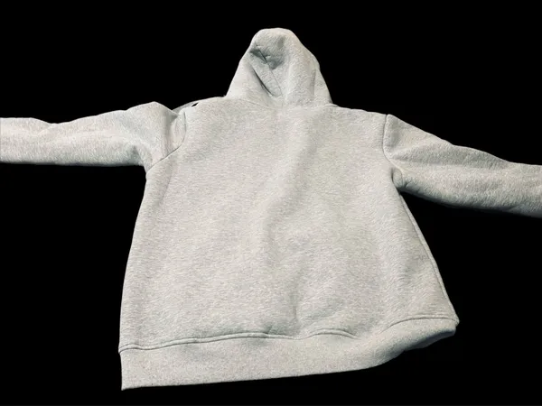 Grey Fleece Lined Sweatshirt Gray Size M - Image 4