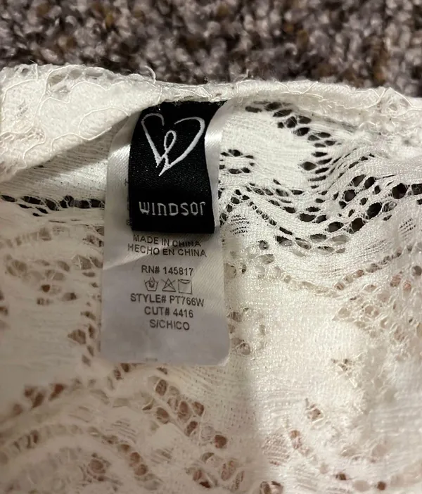 Windsor White Lace Bodysuit - Image 5