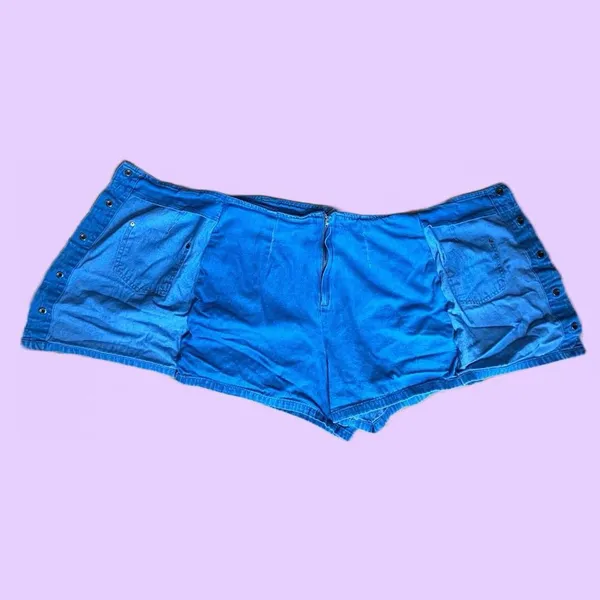 Vintage 90s light blue denim mini skort 🔥 Size 10 - Image 3