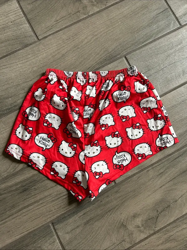 Hello Kitty Red and White Sleep Shorts - Image 4