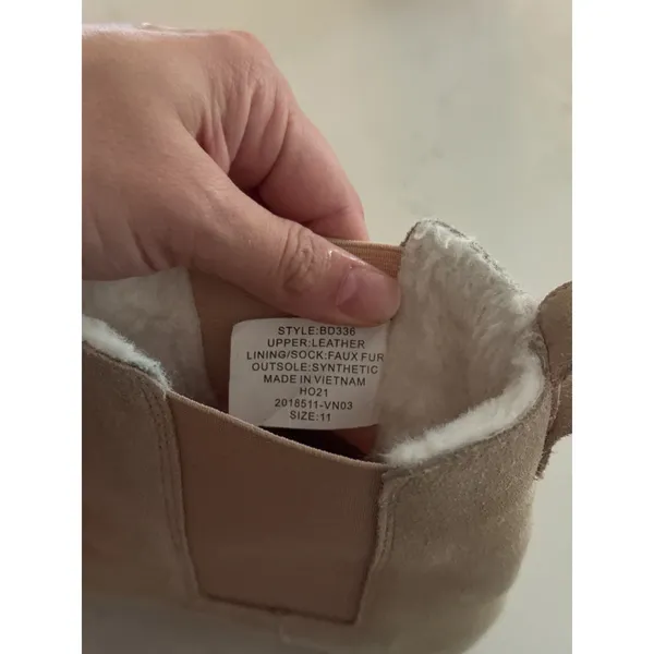 J. CREW Faux Fur Lined Clog Boots in Suede Size 11 - Image 8