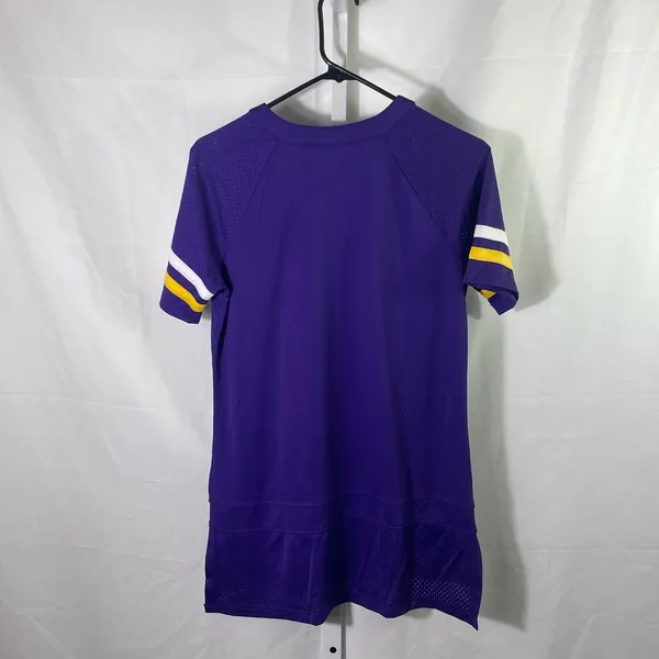 Minnesota Vikings NFL Team Apparel Lace-Up Top - Womens Size Medium - Purple - Image 2