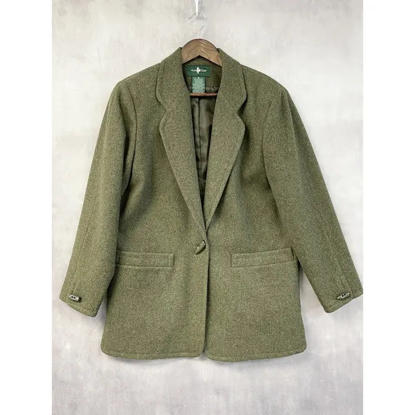 Hunt Club Women Merino Lambswool Blazer Size 8 Dark Academia Equestrian Heritage - Image 16