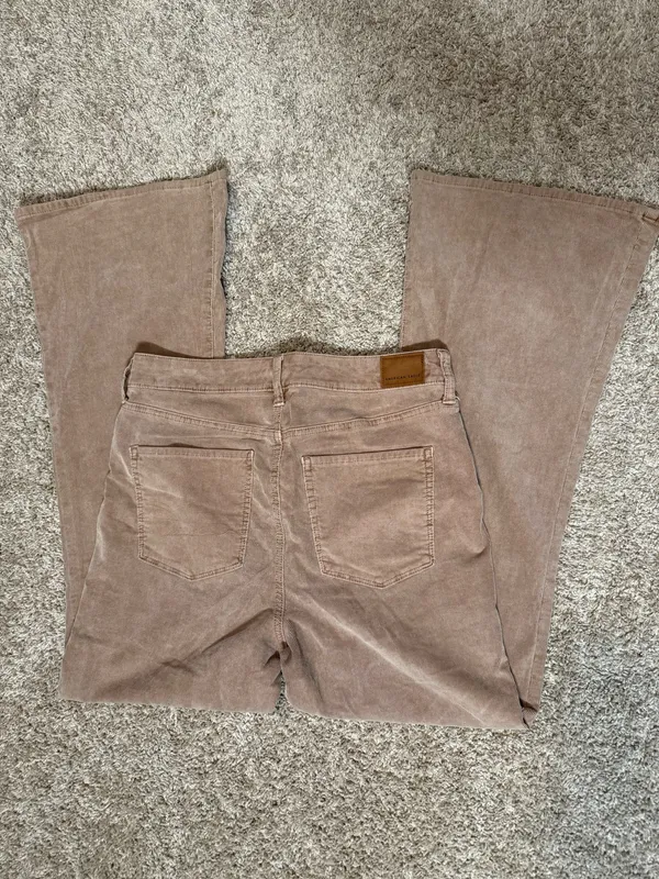 American Eagle high waist flare leg corduroy pants - Image 5