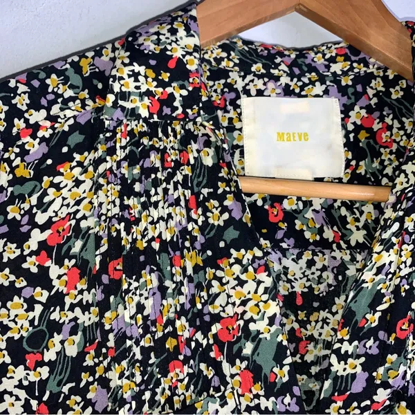 Maeve Small Floral Collar‎ Button Down Top CP4015 - Image 5
