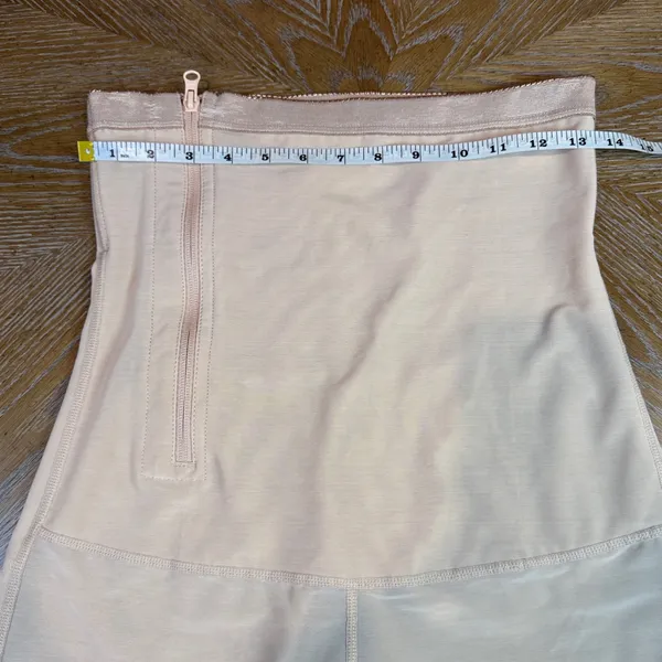 Shapellx AirSlim Postpartum Side Zipper Support Shorts Beige XL Shapewear - Image 8