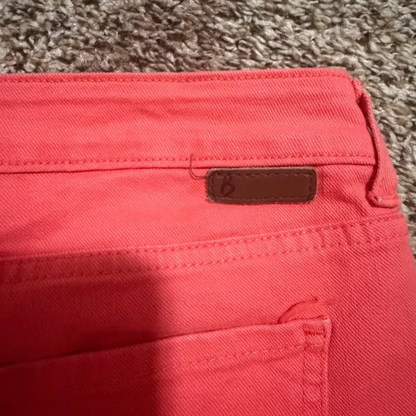 Boden Womens Coral Pink Slim Ankle Zip Pants Size US 8R WC145 Mid Rise Cotton - Image 6