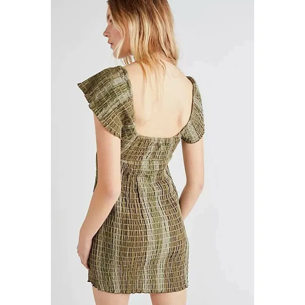 Free People Tropical Feels Mini Dress Size M. B-5 - Image 4