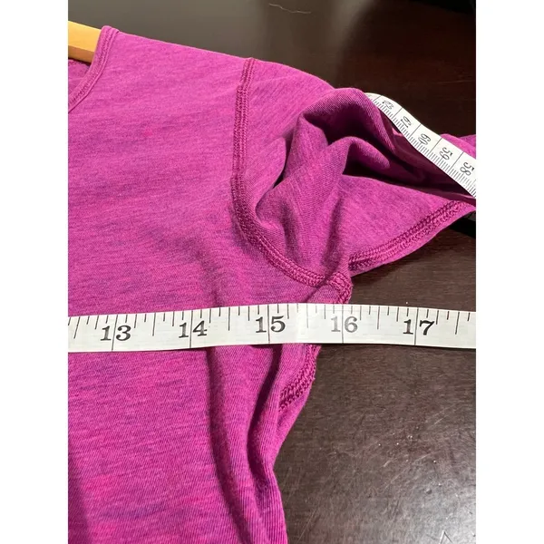 Lululemon Purple Long Sleeve Top Thumb Holes Athletic Shirt Love Scoop? Hot Pink - Image 6