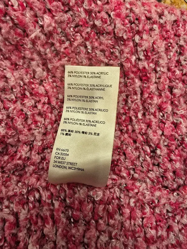 Free People BFF Cardigan Open Front in a Prickly Pear pink color S - Image 9